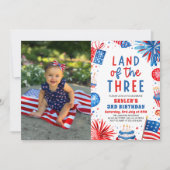 Invitation Terre des Trois 4 juillet 3e anniversaire (Devant)