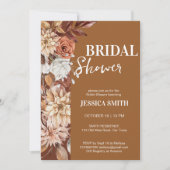 Invitation Terre désert fleur marron fleur automne nuptiale d (Devant)