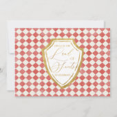 Invitation Terre Rouge des sucreries Nutcracker Photo Anniver (Dos)