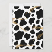 Invitation Terre Sainte Vache ferme tournesol premier anniver (Dos)