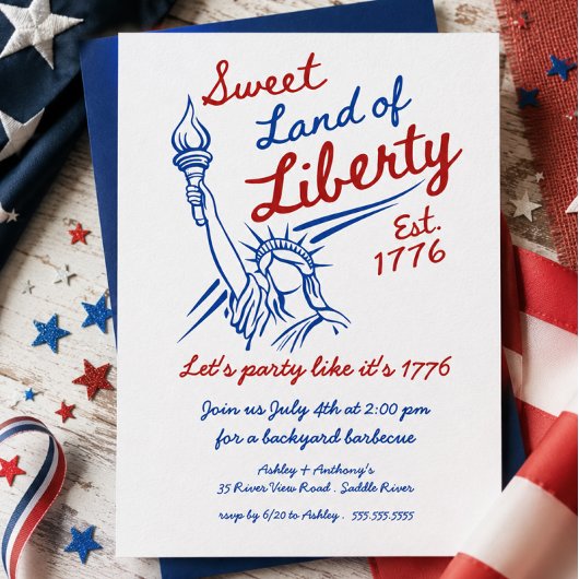 Invitation Terre Sucrée de Liberté