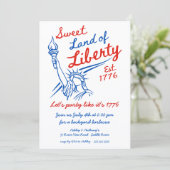 Invitation Terre Sucrée de Liberté (Debout devant)