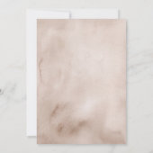 Invitation Terre Tone Boho Coquette Ribbon Premier anniversai (Dos)