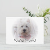 Invitation Terrier West Highland (Debout devant)