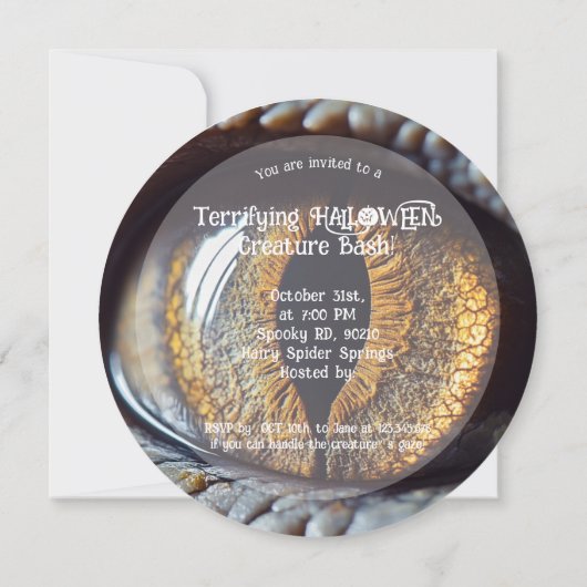 Invitation 🦖 Terrifiant Halloween Bash (Dos)