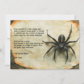 Invitation Terrifiant HALLOWEEN Spider Spectaculaire! (Dos)