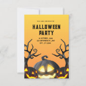 Invitation Terrifiquement Hilarique : une hantée d'Halloween (Devant)