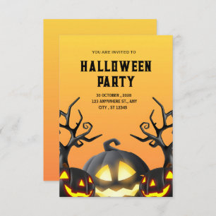 Invitation Terrifiquement Hilarique : une hantée d'Halloween