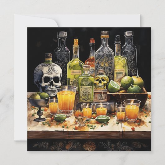 Invitation 👻 🍹 Terrors & Tequila Party 🍹 👻 : Halloween (Devant)