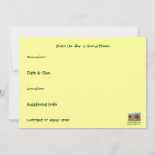 Invitation T'Es Enfuie ? Cattle Calves Western Party (Dos)