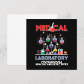 Invitation Test de médecine de laboratoire Médicale Tu (Devant / Derrière)