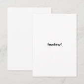 Invitation Test de modèle (Devant / Derrière)