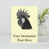 Invitation Tête de coq de Minorque (Debout devant)