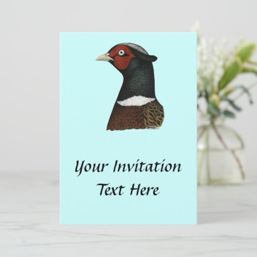 Invitation Tête de faisan de Ringneck (Debout devant)