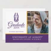 Invitation Tête de mascotte Great Dane de l'Université d'Alba (Devant / Derrière)