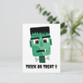 Invitation Tête de monstre de Frankenstein (Debout devant)