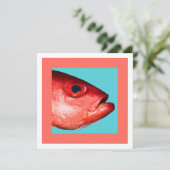 Invitation Tête de poisson (Debout devant)