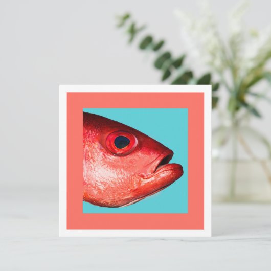 Invitation Tête de poisson (Debout devant)