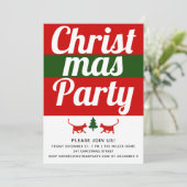 Invitation Tête de typographie audacieuse, fête de Noël arbor (Debout devant)