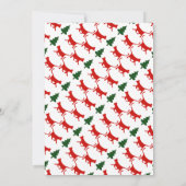 Invitation Tête de typographie audacieuse, fête de Noël arbor (Dos)