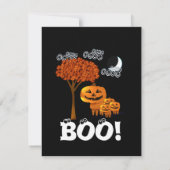 Invitation Têtes de citrouilles de fête d'Hallowee (Dos)