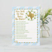 Invitation Texas Blue Comme Vous Connaissez Bien Le Jeu De Ma (Debout devant)