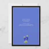 Invitation Texas Bluebonnets sur Blue Spring Wedding Date de  (Dos)