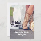 Invitation Texas Bride à Boots Bridal Shower (Devant)