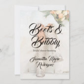 Invitation Texas Bride à Rhinestone Boots Bridal Shower (Devant)