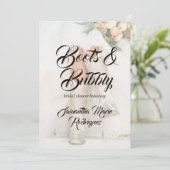 Invitation Texas Bride à Rhinestone Boots Bridal Shower (Debout devant)