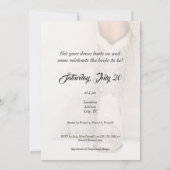 Invitation Texas Bride à Rhinestone Boots Bridal Shower (Dos)