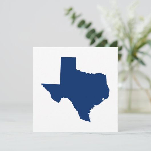 Invitation Texas en bleu (Debout devant)