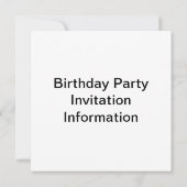 Invitation Texas en bleu (Dos)