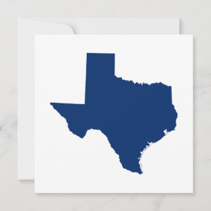 Invitation Texas en bleu