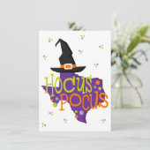 Invitation Texas Hocus Pocus Halloween (Debout devant)