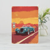 Invitation Texas Route 66 FESTIVAL POSRCARD (Debout devant)