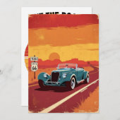 Invitation Texas Route 66 FESTIVAL POSRCARD (Devant / Derrière)