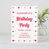 Invitation Texas Saint-Valentin Editable Fête (Debout devant)