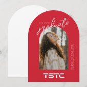 Invitation Texas State Technical College Graduation (Devant / Derrière)