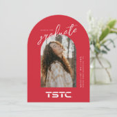 Invitation Texas State Technical College Graduation (Debout devant)