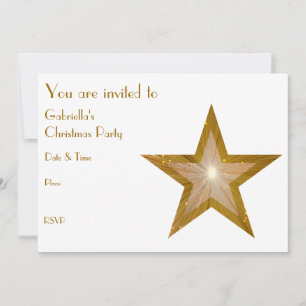 Invitation Texte avant de l'invitation Gold Star