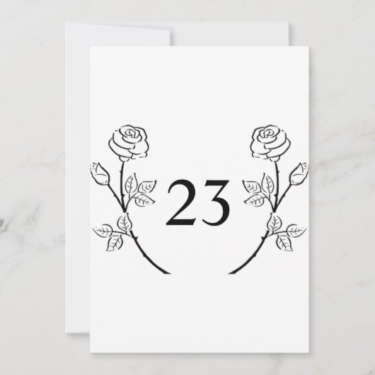 Invitation Texte calligraphie minimaliste (Devant)