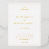 Invitation texte classique Élégance (Recto)