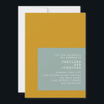 Invitation Texte de la machine à écrire géométrique Mariage d<br><div class="desc">Texte de la machine à écrire géométrique Faire-part de mariage de la taille de moutarde avec les détails du site Web RSVP.</div>