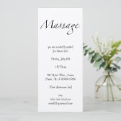 Invitation Texte de massage (Debout devant)