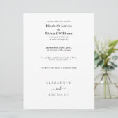 Invitation Texte de modèle de mariage (Debout devant)