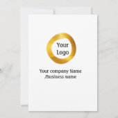 Invitation Texte de nom abstrait aquarelle colorée (Dos)