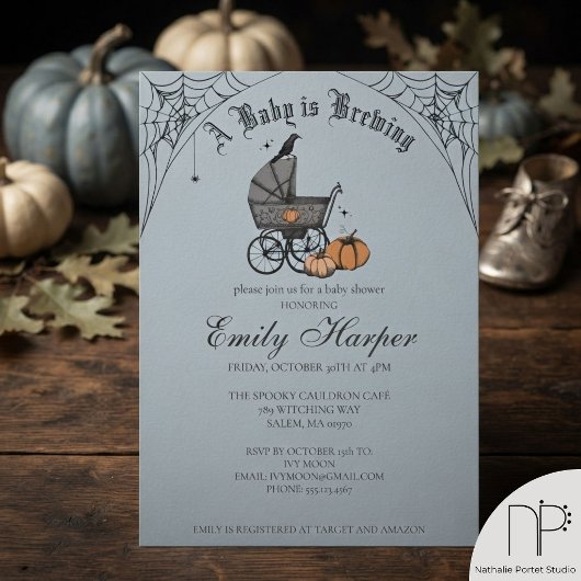 Invitation Texte éditable Fête de bébé : Un bébé est en route