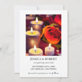 Invitation Texte et photo élégants simples | Enregistrez la d (Dos)