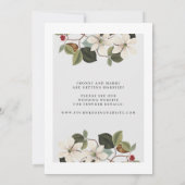 Invitation Texte et photo élégants simples | Enregistrez la d (Dos)